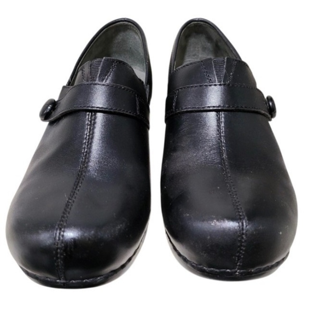 Dansko Women's Size 39 Black Leather Mary Jane Clogs Y2K Comfort Work Shoes - Picture 4 of 10